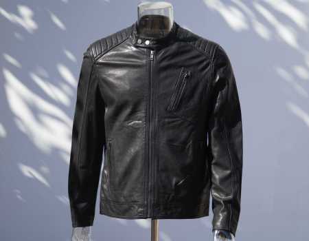 Custom Black Mens Biker Jackets| Fashion Design Biker Jacket Manufacturer
