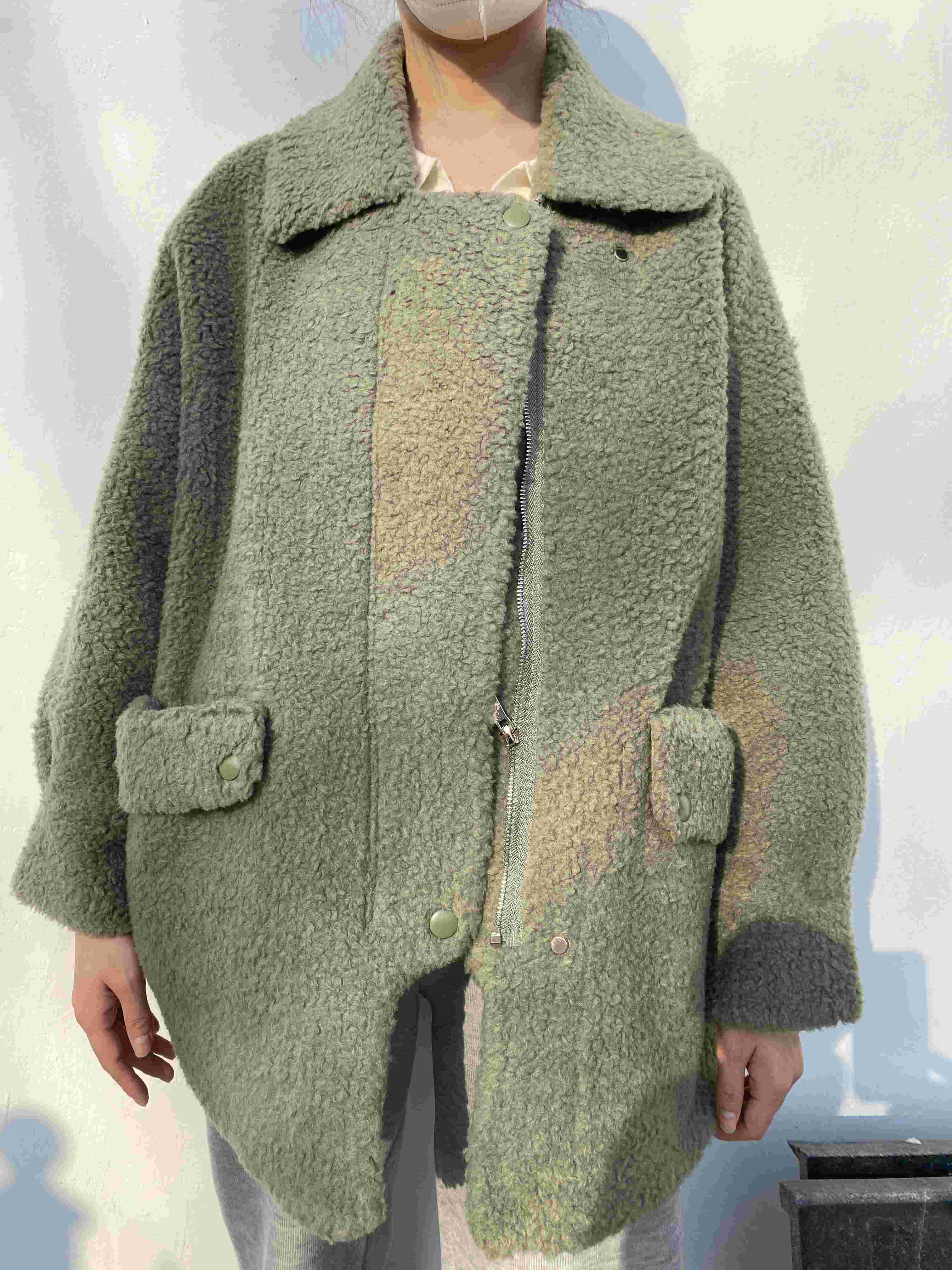abrigo en mezcla de lana