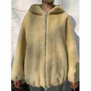 Usine Directement Teddy Coat Femmes | Manteau en peluche à capuche pour femme d'hiver | Dernier fabricant de veste en peluche pour femme