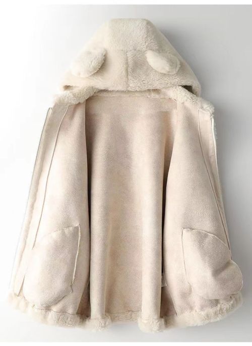 Abrigo de peluche directo de fábrica para mujer | Abrigo de peluche con capucha de invierno para mujer | Fabricante de chaqueta de peluche de último diseño para mujer