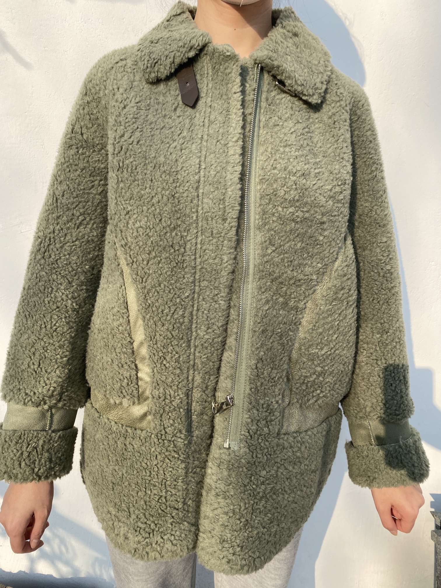 manteau en laine mélangée