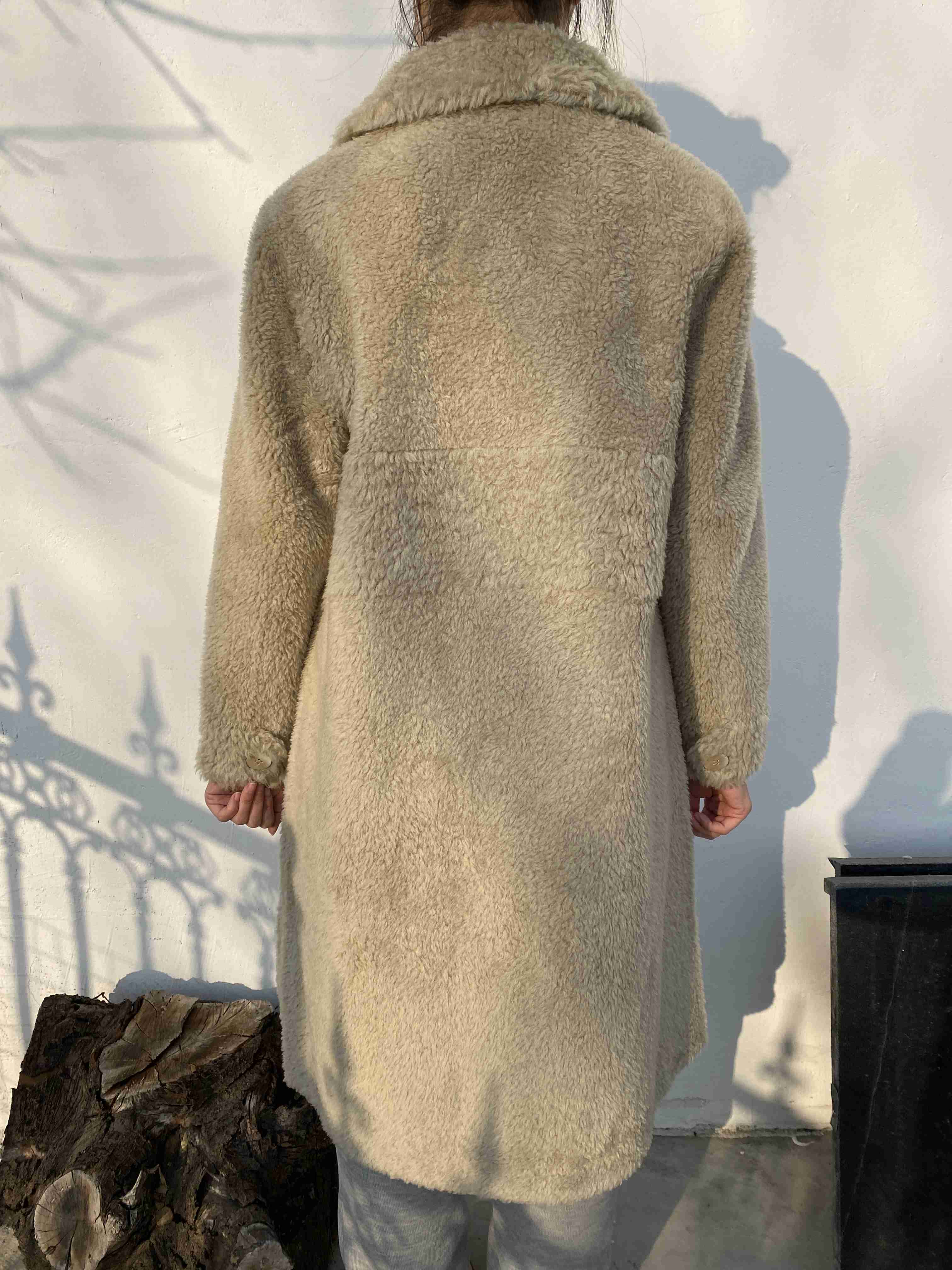 cappotto di orsacchiotto da donna