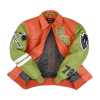 Men's Genuine Leather Jacket Custom Lambskin Leather Streetwear Rhinestone Embroidered Design Jacket