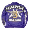 Custom Jacket Coat  in Leather Streetwear Embroidery Lambskin  Bomber Jacket Manufacture