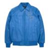 Custom Vintage Leather Bomber Jacket Fall Winter Zipper Closure Lambskin Leather Jacket