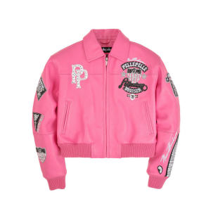 Base on Drawing Custom Streetwear Genuine Lambskin Leather Varsity Jacket For Men Wholesale Manufacturer