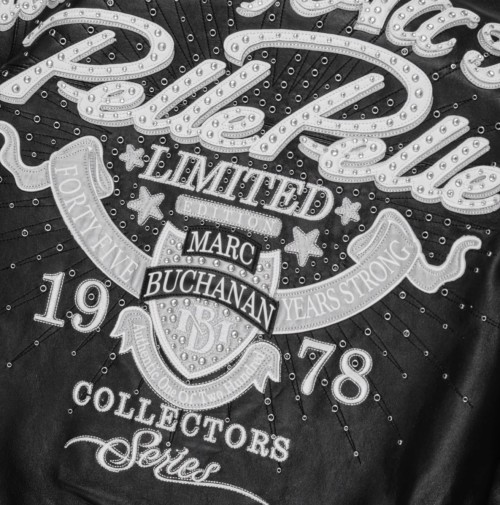Custom Pelle Pelle Style Men's Complex Embroidery Design Lambskin Bomber Varsity Leather Jackets Manufacturer