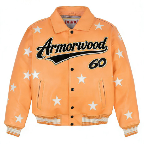 OEM Men's Streetwear Manufacturer Custom Plus Size Men's Plain Embroidered Screen Print Embossed Lambskin Leather Aviator Jacket