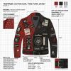 OEM Men's Punk Rock Studded Leather Biker Jacket Wholesale Custom Embroidered Patch Motorcycle Outwear Manufacturer