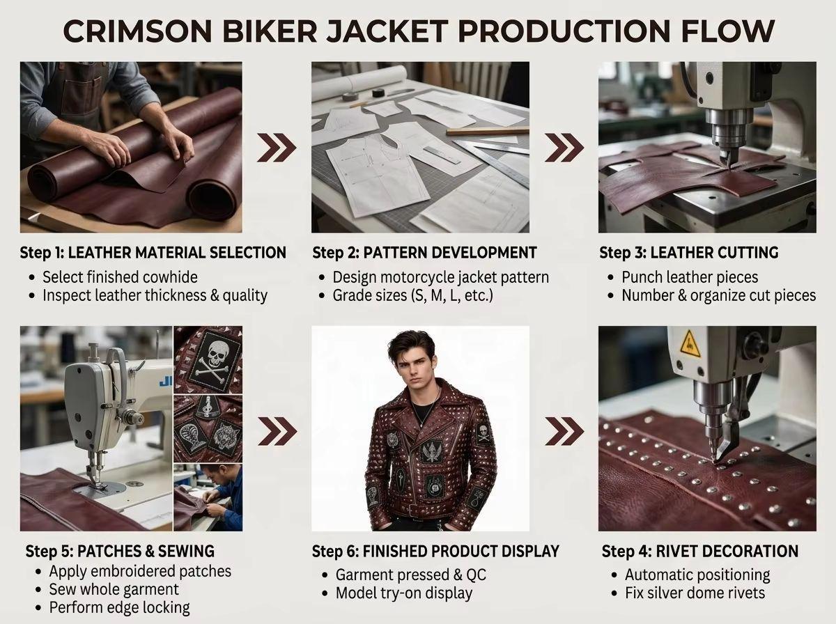 OEM Leather Biker Jacket