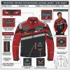 Wrinkle Resistant Cowhide Vintage Racing Jacket Color Block Applique Patch Bulk Custom For High-End Vintage Wholesale