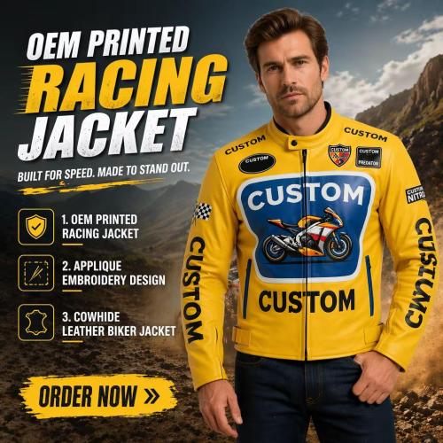Bespoke Made Sheepskin Racing Uniform Large Printed Front Badge Multi Racing Badge Patches Superbike Graphic For Motorsport Merchandise Supply