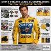 Bespoke Made Sheepskin Racing Uniform Large Printed Front Badge Multi Racing Badge Patches Superbike Graphic For Motorsport Merchandise Supply