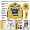 Bespoke Made Sheepskin Racing Uniform Large Printed Front Badge Multi Racing Badge Patches Superbike Graphic For Motorsport Merchandise Supply