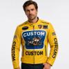 Bespoke Made Sheepskin Racing Uniform Large Printed Front Badge Multi Racing Badge Patches Superbike Graphic For Motorsport Merchandise Supply