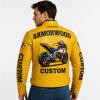 Bespoke Made Sheepskin Racing Uniform Large Printed Front Badge Multi Racing Badge Patches Superbike Graphic For Motorsport Merchandise Supply
