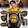 Bespoke Custom Two Tone Top Grain Cowhide Racing Uniform Large Circular Star Applique Graphic Multi Contour Patches For High Street Brand Bulk Supply