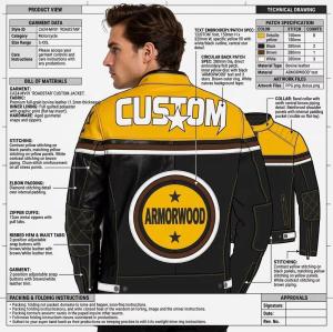 Bespoke Custom Two Tone Top Grain Cowhide Racing Uniform Large Circular Star Applique Graphic Multi Contour Patches For High Street Brand Bulk Supply