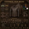 England Plain Waxed Cowhide Leather Jacket for Men, Heavy Topstitching Vintage Hunting Coat
