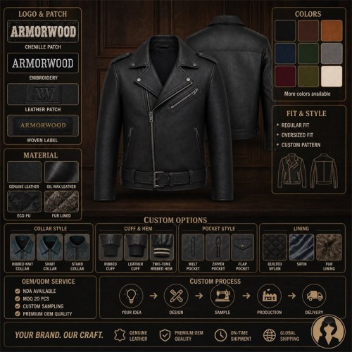 Men's Full Grain Black Cowhide Leather Jacket, Vintage Biker Style with Small Badge Detail
