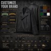 Men's Plain Matte Frosted PU Leather Jacket, London Street Biker Style with Topstitching