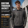 Men's Washed PU Leather Jacket with Low Saturation Back Print, Street Style