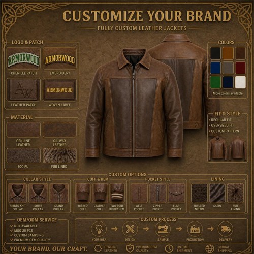 Men's Two Tone Patchwork PU Leather Jacket, Mocha Brown Casual Cut
