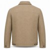 Men's Sand Dune Khaki Leather Jacket, Functional Dutch Utility Cut