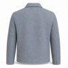 Men's Mist Grey Blue Leather Jacket, Plain Dutch Commuter Cut