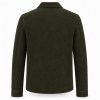 Men's Moss Deep Green Leather Jacket, Plain Belgian Commuter Cut