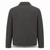 Men's Charcoal Grey Commuter Leather Jacket, Plain Czech Cut