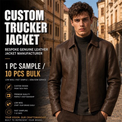 Men's Deep Walnut Brown Vintage Casual Leather Jacket, Slovak Cut