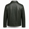 Men's Pine Green Oil Wax Leather Jacket, Alpine Resort Austrian Cut