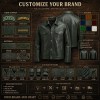 Men's Pine Green Oil Wax Leather Jacket, Alpine Resort Austrian Cut