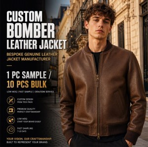 Men's Walnut Brown Retro A2 Leather Bomber Jacket, Austrian Cut