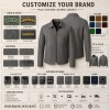 Men's Rock Grey Urban Blazer Leather Jacket, Plain Austrian Cut