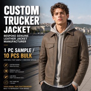 Men's Chinchilla Brown Urban Outdoor Leather Jacket, Hungarian Cut