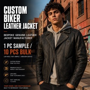 Men's Matte Black Distressed Biker Leather Jacket, Plain Spanish Cut