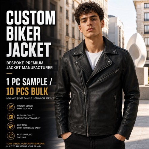 Men's Matte Black Urban Biker PU Leather Jacket, Plain Spanish Cut