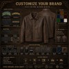 Men's Deep Brown Distressed Retro PU Leather Jacket, Spanish Cut