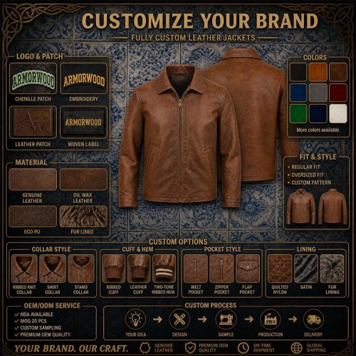 Men's Tobacco Brown Urban Casual Leather Jacket, Plain Portuguese Cut