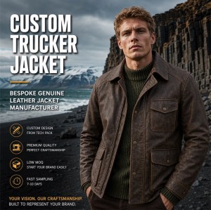 Men's Volcano Brown Polar Outdoor Leather Jacket, Icelandic Cut