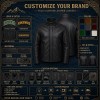 Men's Matte Black Urban Windproof Leather Jacket, Norwegian Cut