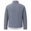 Men's Mist Grey Blue Ski Outdoor Leather Jacket, Norwegian Cut