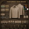 Men's Mist Sand Brown Shirt Leather Jacket, Plain Swedish Cut