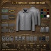 Men's Light Anthracite Grey Commuter Leather Jacket, Swedish Cut