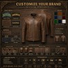 Men's Cold Oak Brown Heritage Leather Jacket, Plain Swedish Cut