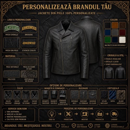 Men's Charcoal Black Urban Biker Leather Jacket, Romanian Cut