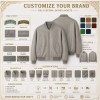 Men's Sandstone Grey Bomber Leather Jacket, Plain Estonian Cut