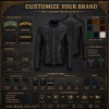Men's Ink Black Minimalist Racer Leather Jacket, Luxembourg Cut
